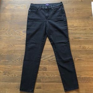 NYDJ Skinny Faded Black Jeans